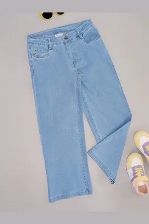 Pantaloons Girls Mid-Rise Clean Look Flared Jeans