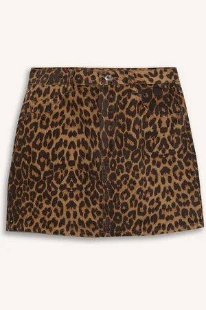 DeFacto Women Animal Skin Printed Mini Skirt