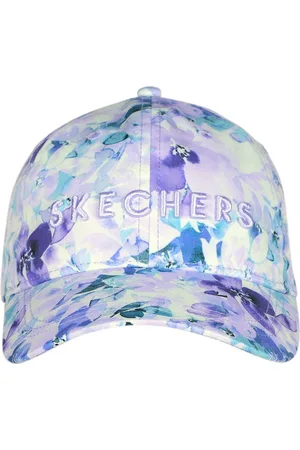 Skechers Women Seascape Floral Brand Logo Embroidered Baseball Cap
