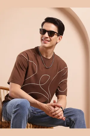Mast & Harbour Men Printed Relaxed Fit T-shirt