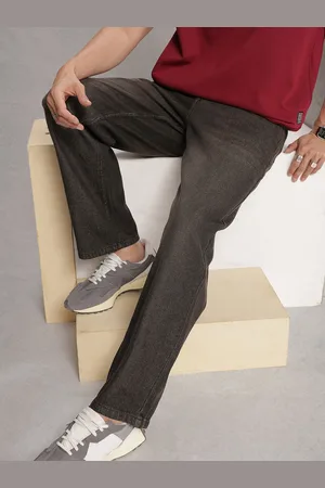 WROGN Men Pure Cotton Loose Fit Light Fade Jeans