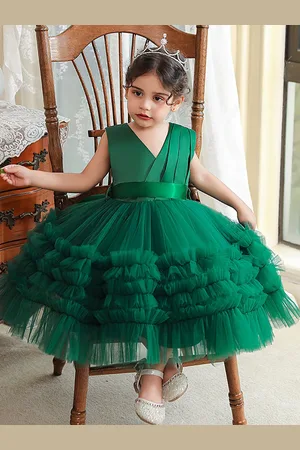 LULU & SKY Girls Sleeveless Fit and Flare Midi Dress