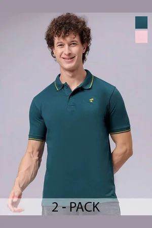 The Indian Garage Co Men Pack of 2 Polo Collar T-shirts