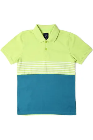 Allen Solly Boys Colourblocked Polo Collar T-shirt
