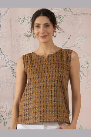 InWeave Women Floral Printed A-Line Top