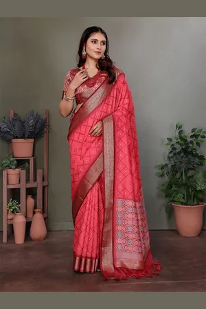 ELORA Woven Design Zari Patola Saree