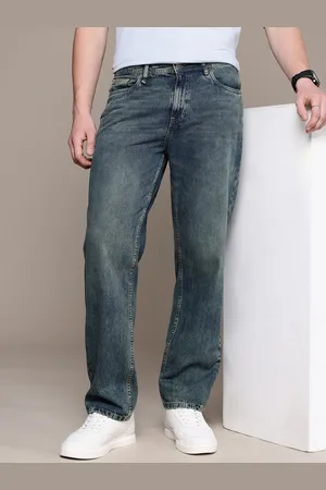 Roadster The Life Co. Men Pure Cotton Straight Fit Heavy Fade Jeans