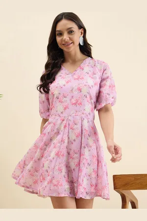 Mast & Harbour Floral Printed Fit & Flare Dress