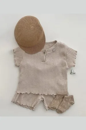 LULU & SKY Kids Pure Cotton T-Shirt With Shorts