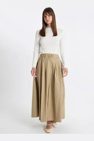 DeFacto Women Flared Maxi Skirt