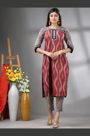 Charukriti Women Ethnic Motifs Printed Thread Work Kurta
