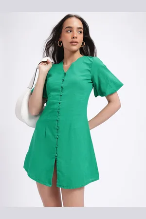 DressBerry Mini Magic Button-Up A-Line Dress