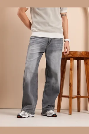 Mast & Harbour Men Light Fade Baggy Fit Stretchable Jeans