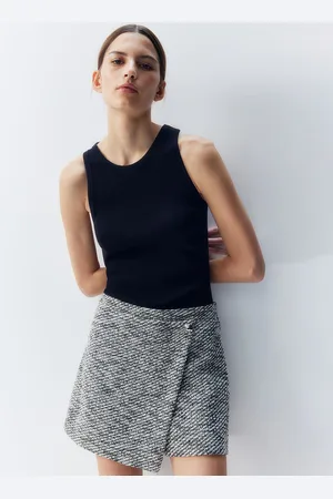 H&M Women Wrap Skort 1264878001-Black