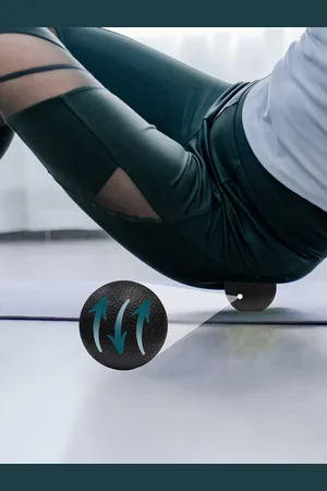 BOLDFIT Massage ball Plain Black Workout Accessories