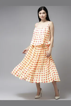 Corsica Women Checked A-Line Midi Dress