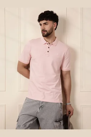 WROGN Men Solid Polo Collar Elastane Slim Fit T-shirt