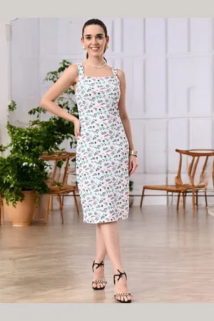 BAESD Women Floral Print A-Line Dress