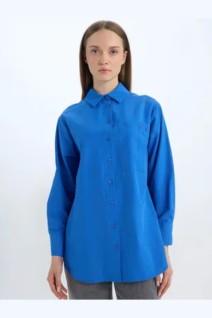 DeFacto Women Regular Fit Pure Cotton Casual Shirt