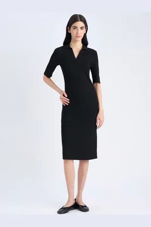 DeFacto Women Shirt Collar Sheath Dress