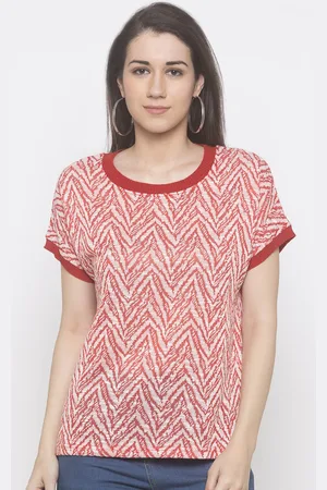 Globus Women Red Embroidered Top