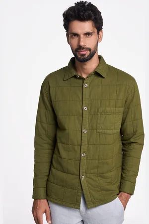 Terra Luna Men Spread Collar Solid Cotton Casual Tailored Jacket