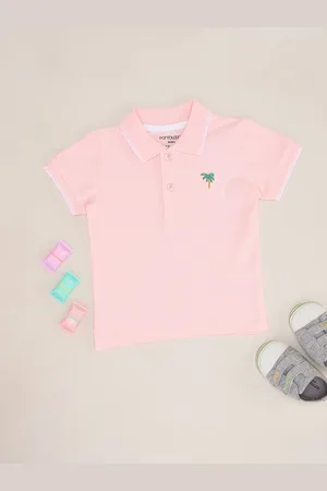 Pantaloons Boys Solid Polo Collar Cotton T-shirt