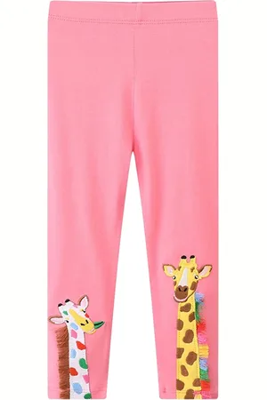 LULU & SKY Girls Cotton Mid-Rise Leggings