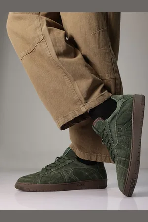 RARE RABBIT Men Perforations Suede Sneakers