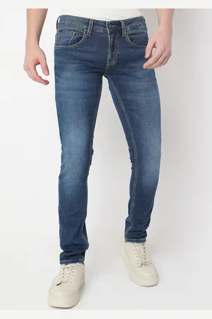 SPYKAR Men Cotton Slim Fit Low-Rise Light Fade Stretchable Jeans