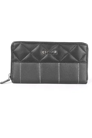 Cimoni Textured Leather Zip Around Wallet