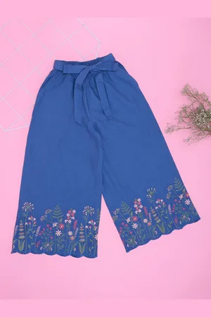 Pantaloons Girls Floral Relaxed Fit Mid-Rise Culottes Trousers