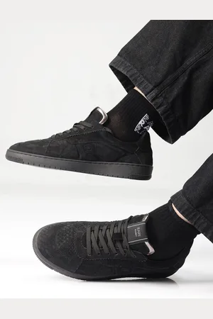 RARE RABBIT Men Perforations Suede Sneakers