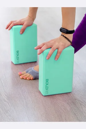 BOLDFIT Set Of 2 Yoga Blocks With Belt