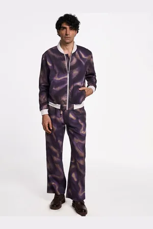 Terra Luna Men Camouflage Cotton Longline Tailored Jacket