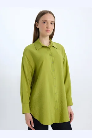 DeFacto Women Spread Collar Neck Casual Shirt