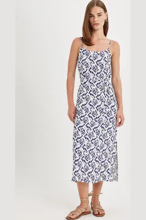 DeFacto Print A-Line Midi Dress