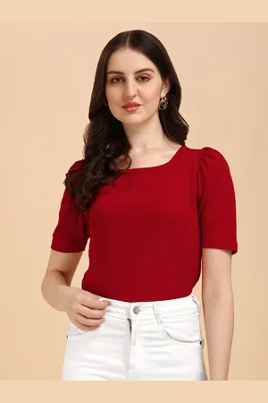 Corsica Square Neck Short Regular Sleeves Top