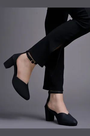 DressBerry Women Pointed Toe Block Heel Sandals