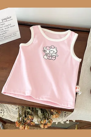 LULU & SKY Girls Printed Round Neck Top