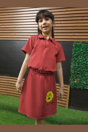 ATHENA Girls Print Blouson Dress