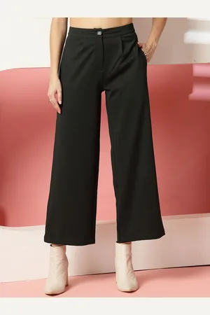 OOMPH Women Relaxed Pleated Trousers