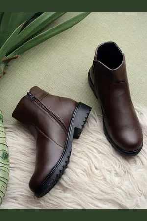 TRASE Women Casual Block-Heeled Boots