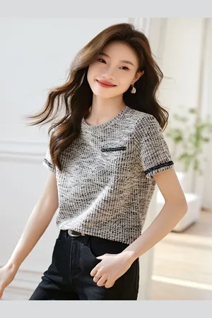 Stylecast Women Round Neck Short Sleeves Top