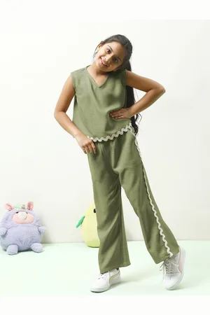 ATHENA S V-Neck Linen Top With Trouser