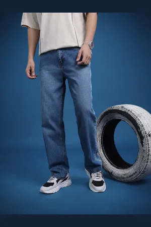 Roadster The Life Co. Men Straight Fit Pure Cotton Jeans