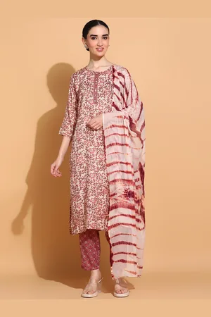 Berrylicious Floral Printed Kurta with Trousers & Dupatta