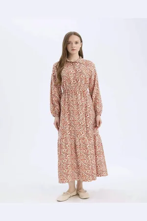 DeFacto Floral Print Maxi Dress