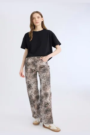 DeFacto Women Animal Printed Trousers