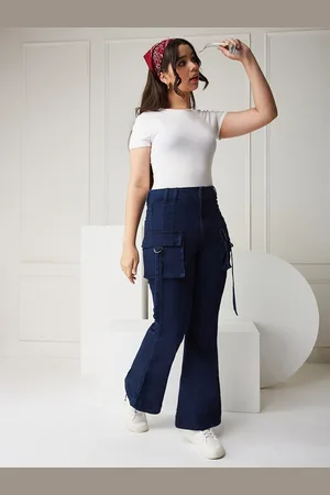 BAESD Girls Bootcut High-Rise Stretchable Jeans